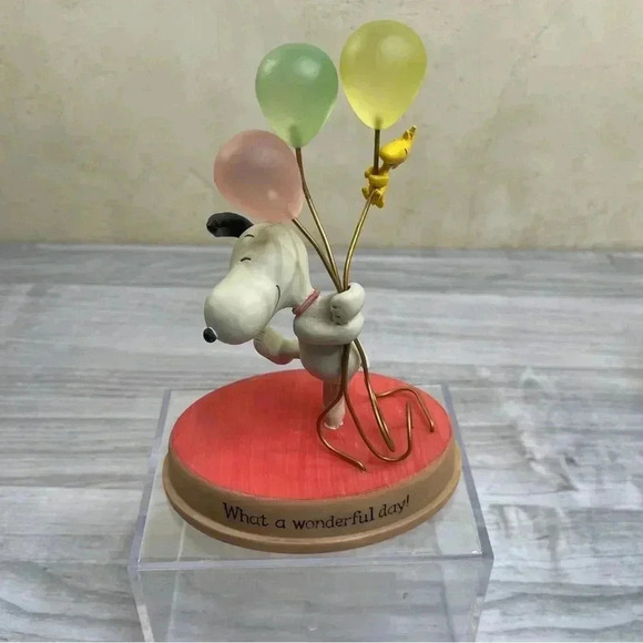 Hallmark Peanuts Gallery 2010 Snoopy Woodstock “What A Wonderful Day!”Figurine - Picture 8 of 14